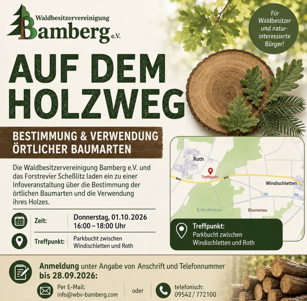 Infoveranstaltung Auf dem Holzweg