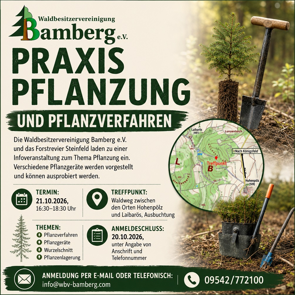 Infoveranstaltung Praxis Pflanzung und Pflanzverfahren